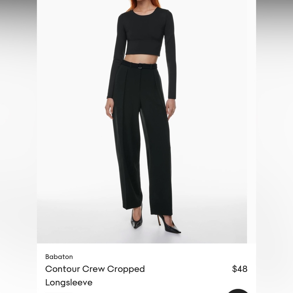 Aritizia Babaton Cropped Long Sleeve